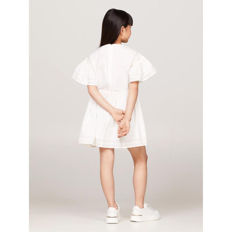 Tommy Hilfiger Broderie Anglaise Dress Ss 8-16Y image number 1